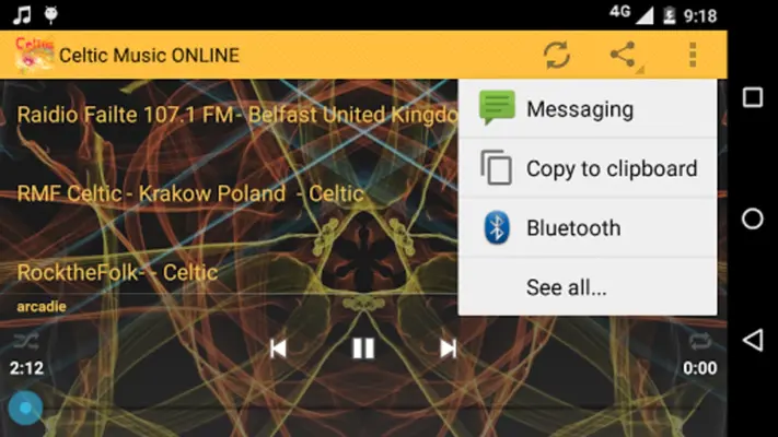 Celtic Music Online android App screenshot 0