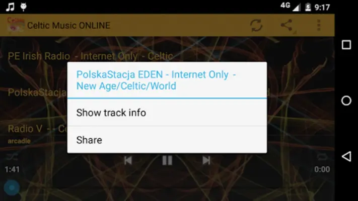 Celtic Music Online android App screenshot 1